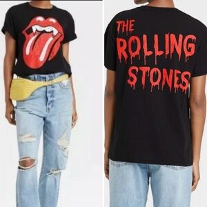 Rolling Stones ~ Small ~ Vampire ~ Short Sleeve ~ Graphic T-Shirt ~ Black